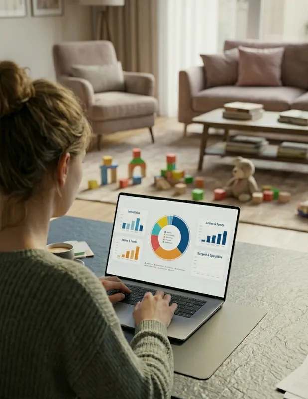 Frau bei der Finanzplanung